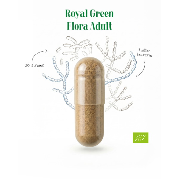 ROYAL GREEN BIO Flora Adult, 60 kapsulių ROYAL GREEN BIO Flora Adult, 60 kapsulių