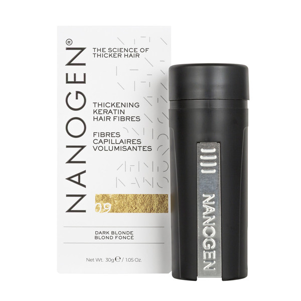 NANOGEN DARK BLONDE Plaukų efektą sukurianti pudra-skaidulos, 30g NANOGEN DARK BLONDE Plaukų efektą sukurianti pudra-skaidulos, 30g