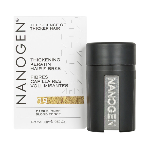 NANOGEN DARK BLONDE Plaukų efektą sukurianti pudra-skaidulos, 15g NANOGEN DARK BLONDE Plaukų efektą sukurianti pudra-skaidulos, 15g