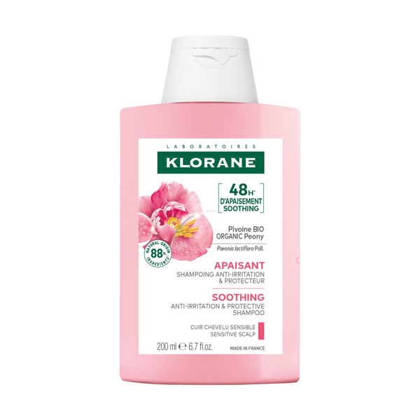 KLORANE, šampūnas jautriai galvos odai su bijūnais, 200 ml paveikslėlis KLORANE, šampūnas jautriai galvos odai su bijūnais, 200 ml paveikslėlis