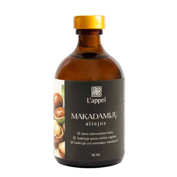 LAPPEL, Makadamijų aliejus, 110 ml LAPPEL, Makadamijų aliejus, 110 ml