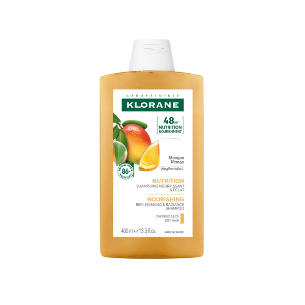 KLORANE MANGO, maitinamasis šampūnas su mango sviestu, 400 ml paveikslėlis