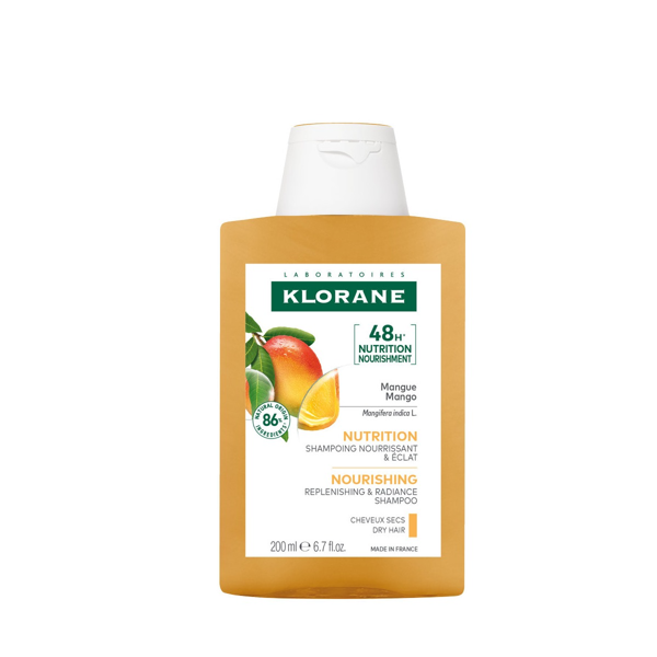 KLORANE, šampūnas su mango sviestu sausiems plaukams, 200ml paveikslėlis KLORANE, šampūnas su mango sviestu sausiems plaukams, 200ml paveikslėlis