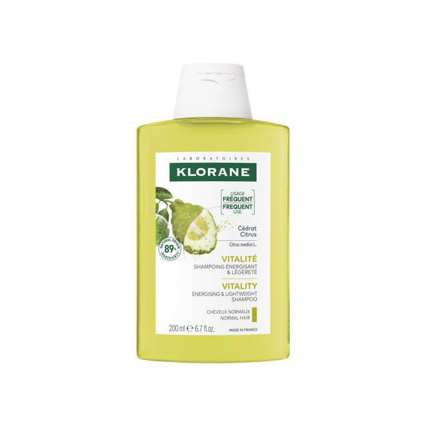 KLORANE, tonizuojantis šampūnas su citrusais, 200 ml paveikslėlis KLORANE, tonizuojantis šampūnas su citrusais, 200 ml paveikslėlis