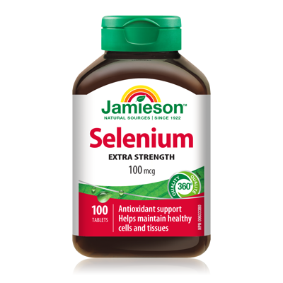 JAMIESON SELENAS, 100 mcg, 100 tablečių paveikslėlis
