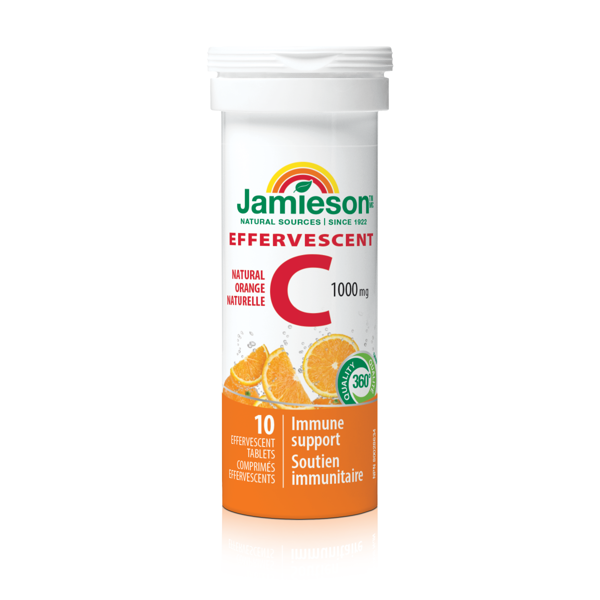 JAMIESON VITAMINAS C TIRPUSIS, 1000 mg, 10 tirpiųjų tablečių paveikslėlis