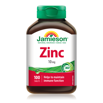JAMIESON ZINC 10 mg, 100 tablečių paveikslėlis