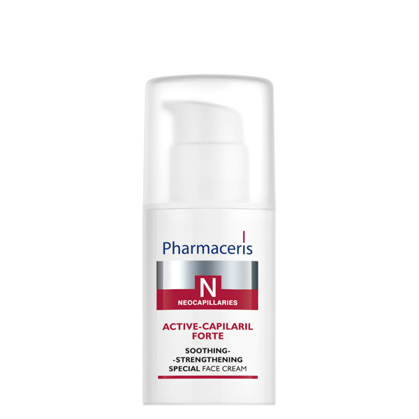 PHARMACERIS N, ACTIVE-CAPILARIL FORTE raminantis veido kremas, 30 ml paveikslėlis PHARMACERIS N, ACTIVE-CAPILARIL FORTE raminantis veido kremas, 30 ml paveikslėlis