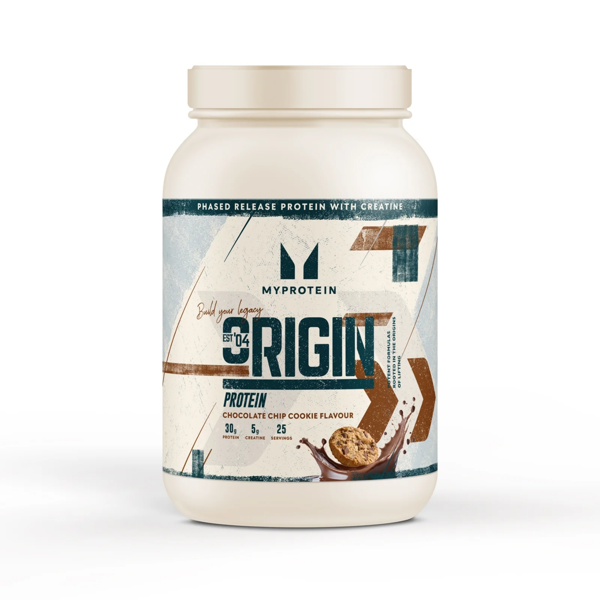 Myprotein Origin, baltymų mišinys, 1.2kg sausainio su šokolado gabaliukasi skonio Myprotein Origin, baltymų mišinys, 1.2kg sausainio su šokolado gabaliukasi skonio