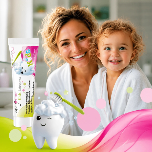APACARE KIDS vaikiška dantų pasta, 50 ml paveikslėlis APACARE KIDS vaikiška dantų pasta, 50 ml paveikslėlis