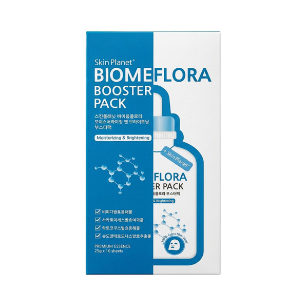 Skin Planet Biomeflora skaistinamoji veido kaukė 25g ×10vnt.