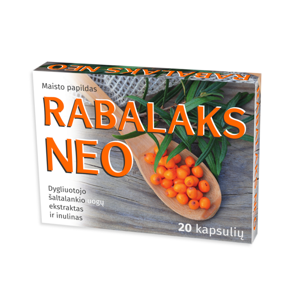 RABALAKS NEO, su inulinu, 20 kapsulių paveikslėlis