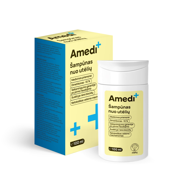 AMEDIPLUS, šampūnas nuo utėlių, 100 ml paveikslėlis AMEDIPLUS, šampūnas nuo utėlių, 100 ml paveikslėlis
