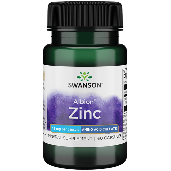 SWANSON CINKAS (BISGLICINATAS), 15 mg., 60 kapsulių paveikslėlis