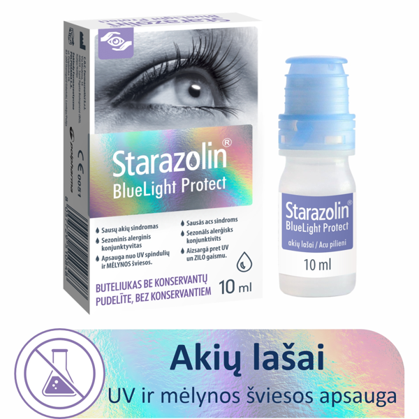 STARAZOLIN BlueLight, akių lašai, 10ml paveikslėlis STARAZOLIN BlueLight, akių lašai, 10ml paveikslėlis
