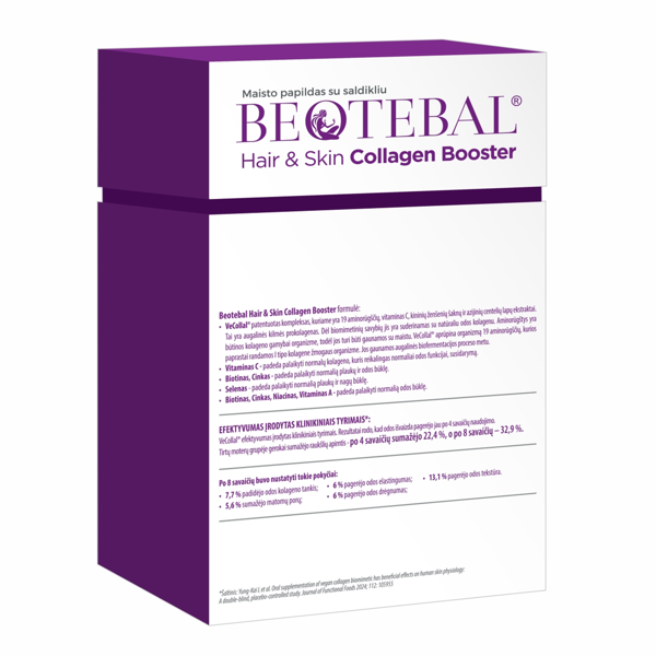 BEOTEBAL Hair & Skin Collagen Booster, 30 paketėlių paveikslėlis BEOTEBAL Hair & Skin Collagen Booster, 30 paketėlių paveikslėlis