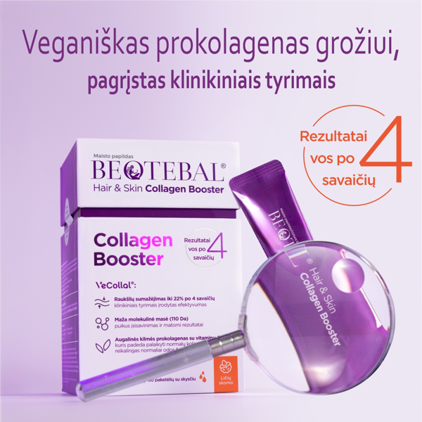 BEOTEBAL Hair & Skin Collagen Booster, 30 paketėlių paveikslėlis BEOTEBAL Hair & Skin Collagen Booster, 30 paketėlių paveikslėlis