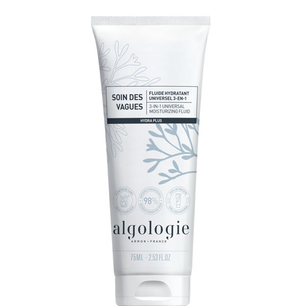 ALGOLOGIE, VAGUES, Hydra-Plus 3in1 universalus drėkinantis fluidas, 75 ml ALGOLOGIE, VAGUES, Hydra-Plus 3in1 universalus drėkinantis fluidas, 75 ml