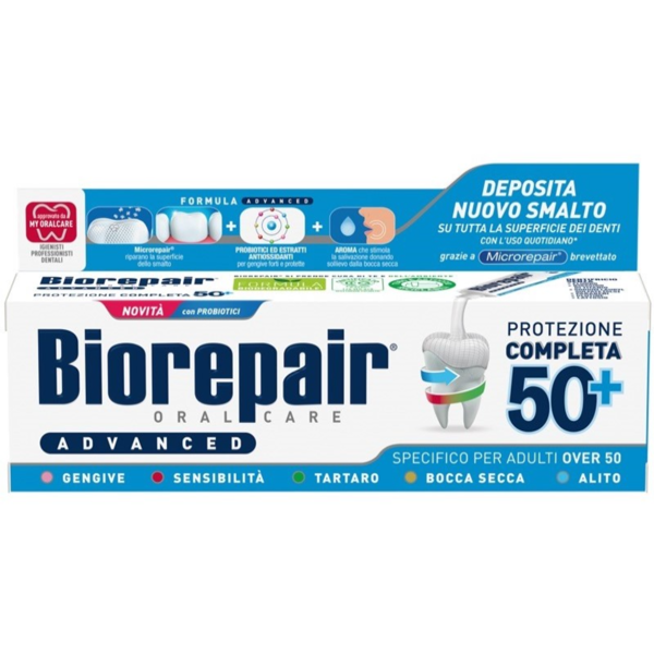 BIOREPAIR® Complete Protection, 50+ dantų pasta, kompleksinė apsauga, 75ml paveikslėlis