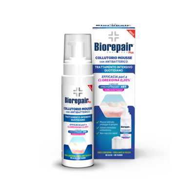 BIOREPAIR® PLUS INTENSIVE DAILY TREATMENT, burnos skalavimo putos, su antibakteriniu kompleksu, 200 ml paveikslėlis