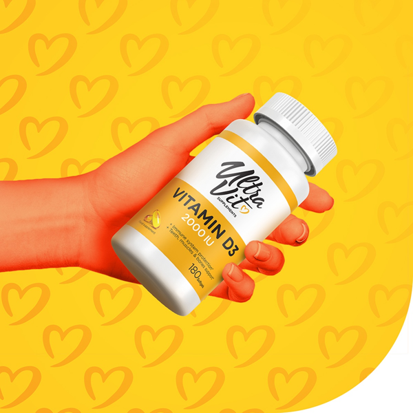 ULTRAVIT VITAMIN D3 2000IU, 180 kapsulių paveikslėlis ULTRAVIT VITAMIN D3 2000IU, 180 kapsulių paveikslėlis