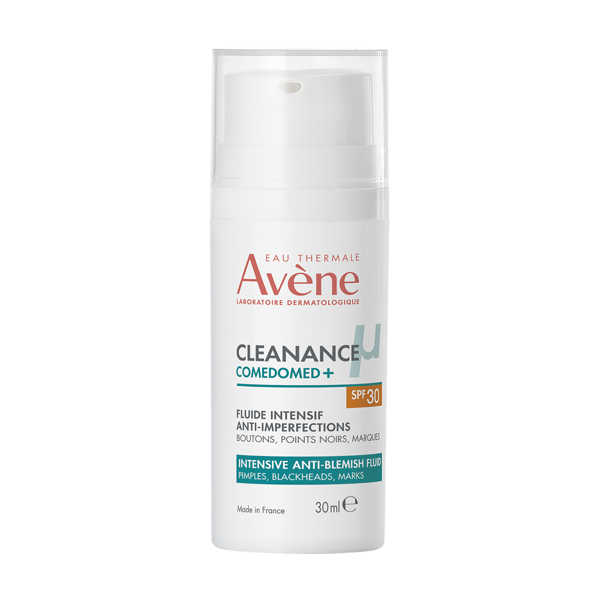 EAU THERMALE AVENE CLEANANCE COMEDOMED+ koncentruota priemonė aknės ir odos nelygumų pažeistai odai su SPF30, 30 ml paveikslėlis