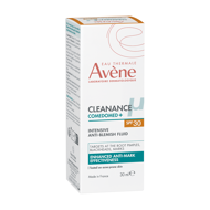 EAU THERMALE AVENE CLEANANCE COMEDOMED+ koncentruota priemonė aknės ir odos nelygumų pažeistai odai su SPF30, 30 ml paveikslėlis