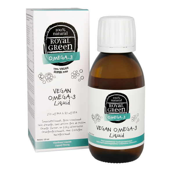 ROYAL GREEN Vegan Omega-3 skystis, 125 ml