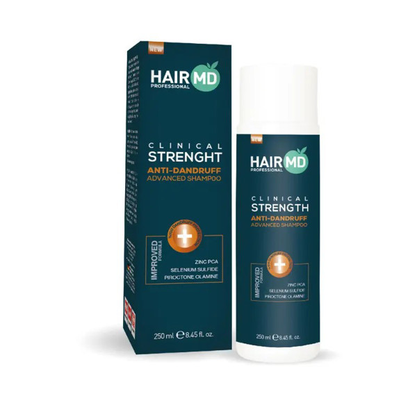 HAIRMD Clinical Strength Anti-Dandruff Advanced Shampoo 250 ml HAIRMD Clinical Strength Anti-Dandruff Advanced Shampoo šampūnas nuo pleiskanų