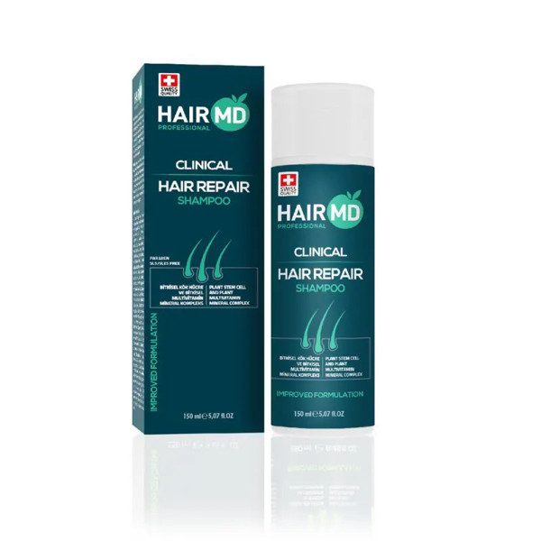 HAIRMD Clinical Hair Repair Shampoo 150 ml HAIRMD Clinical Hair Repair Shampoo šampūnas slinkti linkusių plaukų priežiūrai