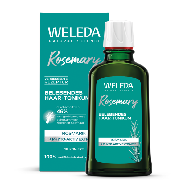 WELEDA, tonikas su rozmarinais nuo plaukų slinkimo, 100 ml paveikslėlis WELEDA, tonikas su rozmarinais nuo plaukų slinkimo, 100 ml paveikslėlis