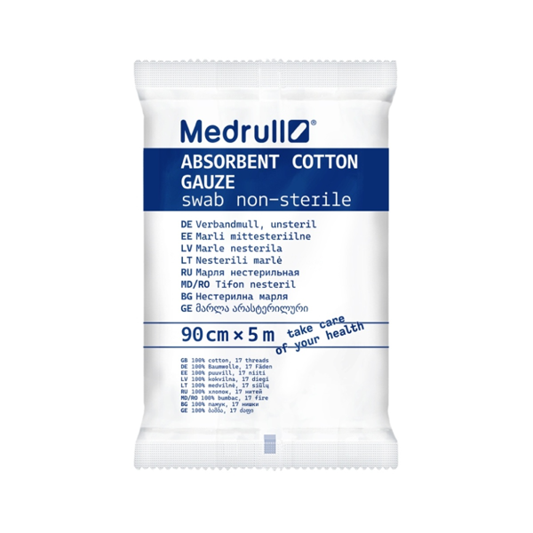 MEDRULL, medicininė marlė, 5 m x 90 cm paveikslėlis