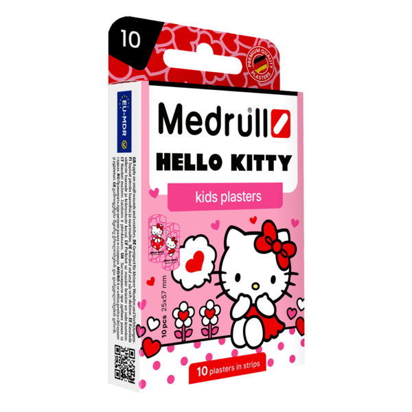 MEDRULL HELLO KITTY, vaikiški pleistrai, 10 vienetų paveikslėlis