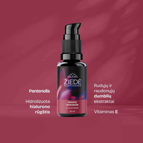 ŽIEDĖ, paakių serumas su dumbliais, 20ml paveikslėlis ŽIEDĖ, paakių serumas su dumbliais, 20ml paveikslėlis