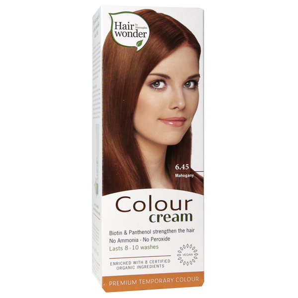HAIRWONDER  dažantis kremas Colour Cream, spalva riešuto 6.45,  60 ml