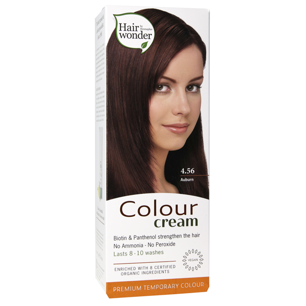 HAIRWONDER  dažantis kremas Colour Cream, spalva kaštono 4.56, 60 ml