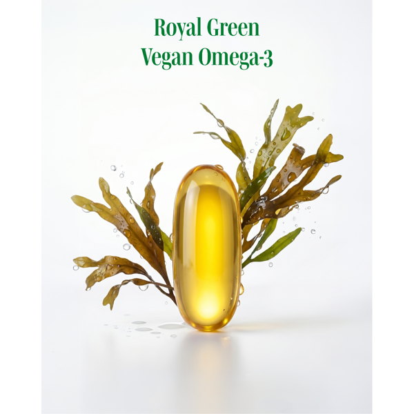 ROYAL GREEN Vegan Omega-3, 60 kapsulių paveikslėlis ROYAL GREEN Vegan Omega-3, 60 kapsulių paveikslėlis