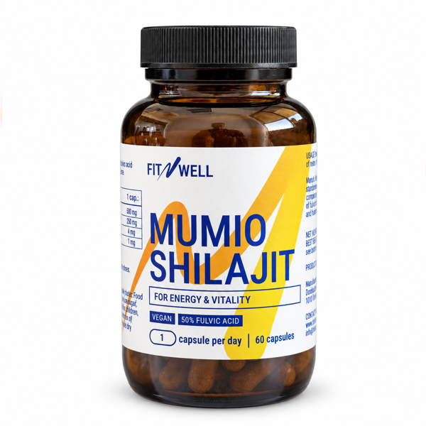 FITNWELL Mumio Shilajit(šilajito) 60 kapsulių FITNWELL Mumio Shilajit(šilajito) 60 kapsulių
