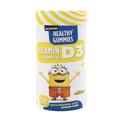MINIONS VITAMINAS D1000 TV GUMIN. N50 (PEXON) paveikslėlis