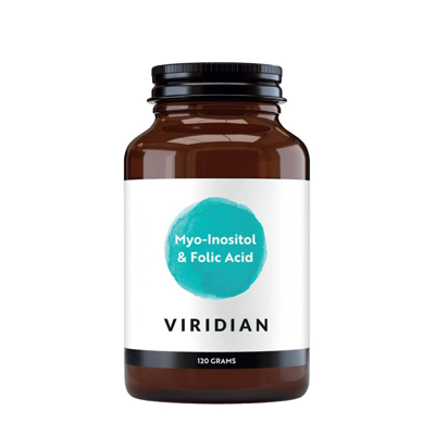 VIRIDIAN MYO-INOSITOL & FOLIC ACID, 120 g., milteliai paveikslėlis