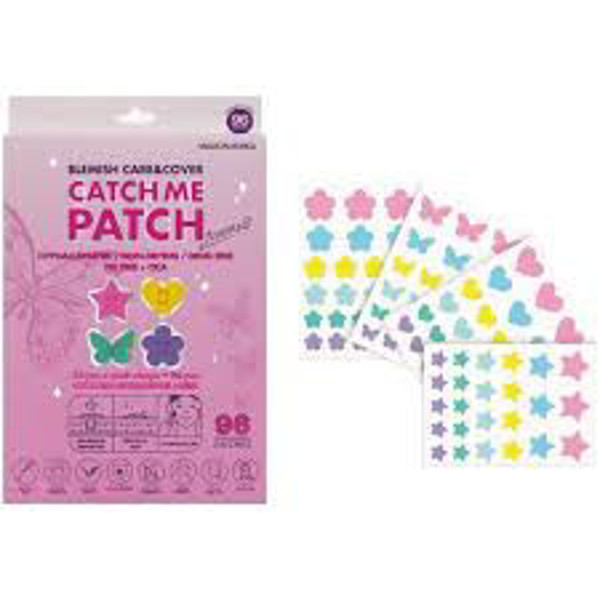 Catch Me Patch Hidrokoloidiniai pleistrai nuo spuogų Assorted CMP92299, 96 vnt. pleistrų Catch Me Patch Hidrokoloidiniai pleistrai nuo spuogų Assorted CMP92299, 96 vnt. pleistrų