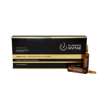 PLACENTA VITAE, LOSJONAS SU PLACENTOS EKSTRAKTU NUO PLAUKŲ SLINKIMO, ampulės, 12 vnt. x 10 ml paveikslėlis