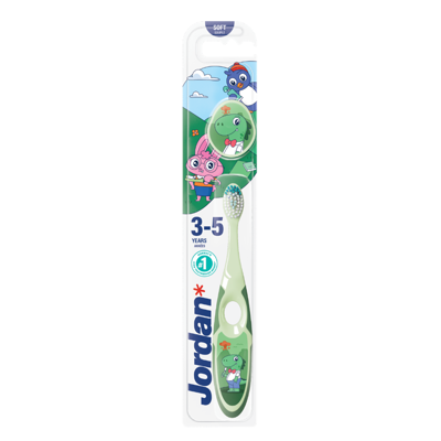 JORDAN SOFT STEP 2, dantų šepetėlis vaikams, 3 - 5 m paveikslėlis
