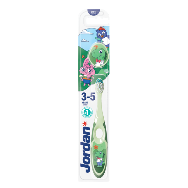JORDAN SOFT STEP 2, dantų šepetėlis vaikams, 3 - 5 m paveikslėlis