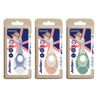 JORDAN CLEAN SMILE CARE STEP, dantų šepetėlis kūdikiams, ypač minkštas, 0-2 metai paveikslėlis JORDAN CLEAN SMILE CARE STEP, dantų šepetėlis kūdikiams, ypač minkštas, 0-2 metai paveikslėlis