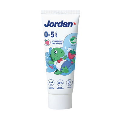 JORDAN, dantų pasta vaikams, 0 - 5 metų, 50 ml paveikslėlis