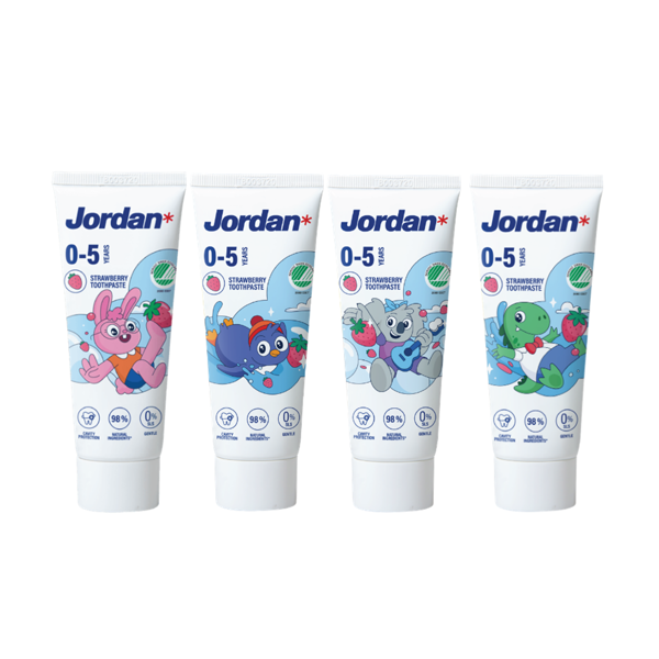 JORDAN, dantų pasta vaikams, 0 - 5 metų, 50 ml paveikslėlis