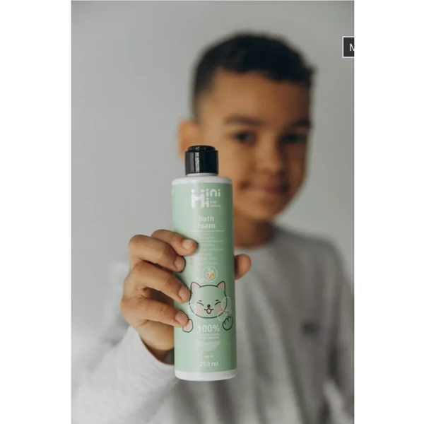 MiniMi Kids Beauty Banana vonios putos, 250 ml. paveikslėlis MiniMi Kids Beauty Banana vonios putos, 250 ml. paveikslėlis