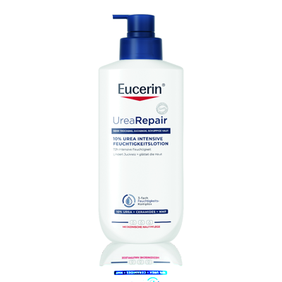 EUCERIN UREA REPAIR, 10% Urea intensyvus drėkinamasis losjonas, 400 ml paveikslėlis