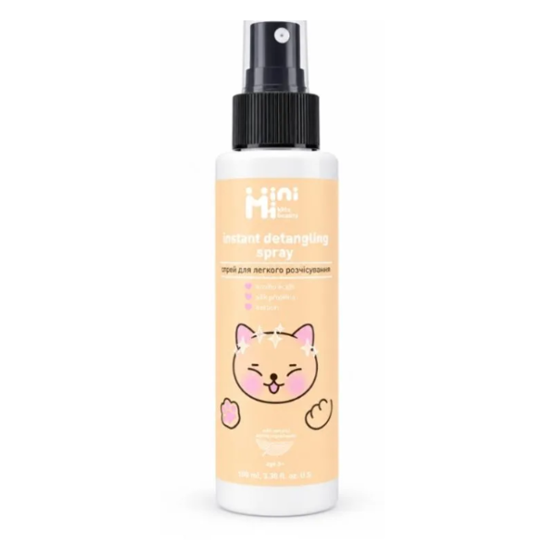 MiniMi Kids Beauty Plaukų iššūkavimą lengvinantis purškiklis su natūraliais ingredientais, 100ml